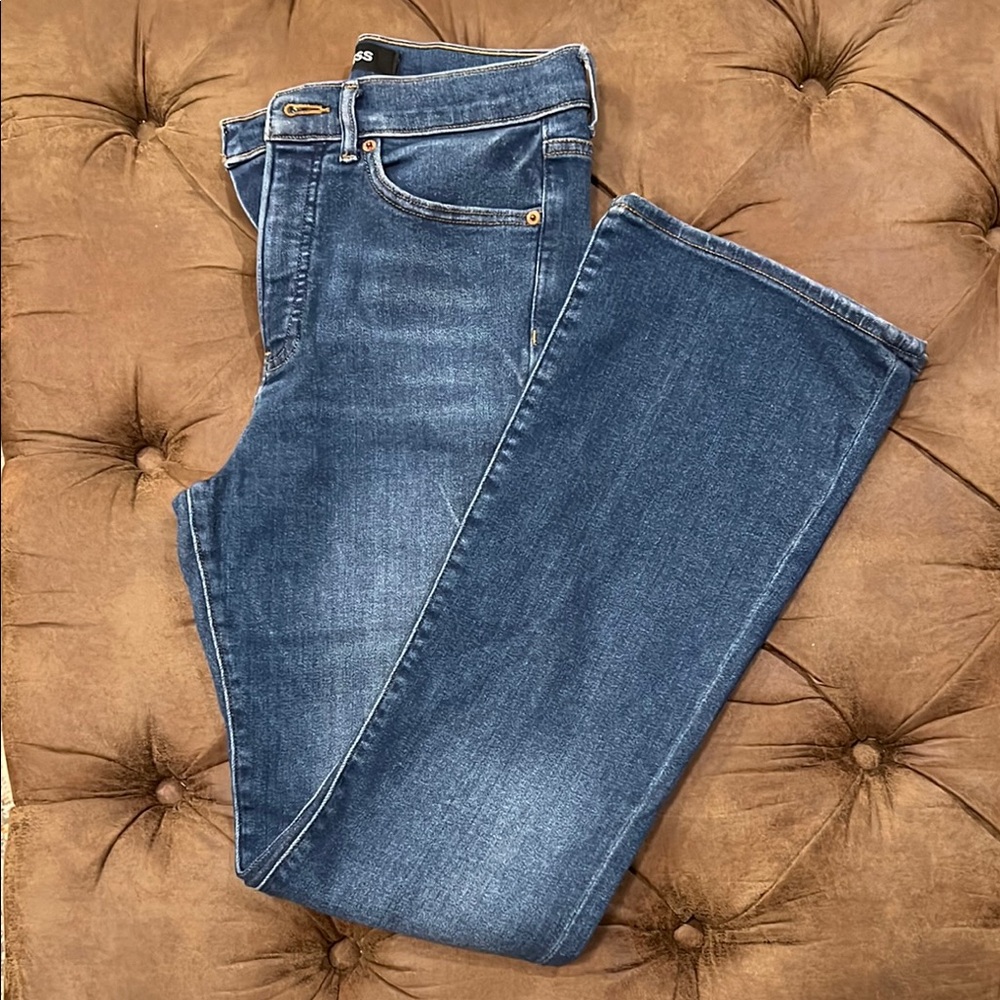 Express Blue Jeans with Faded Wash